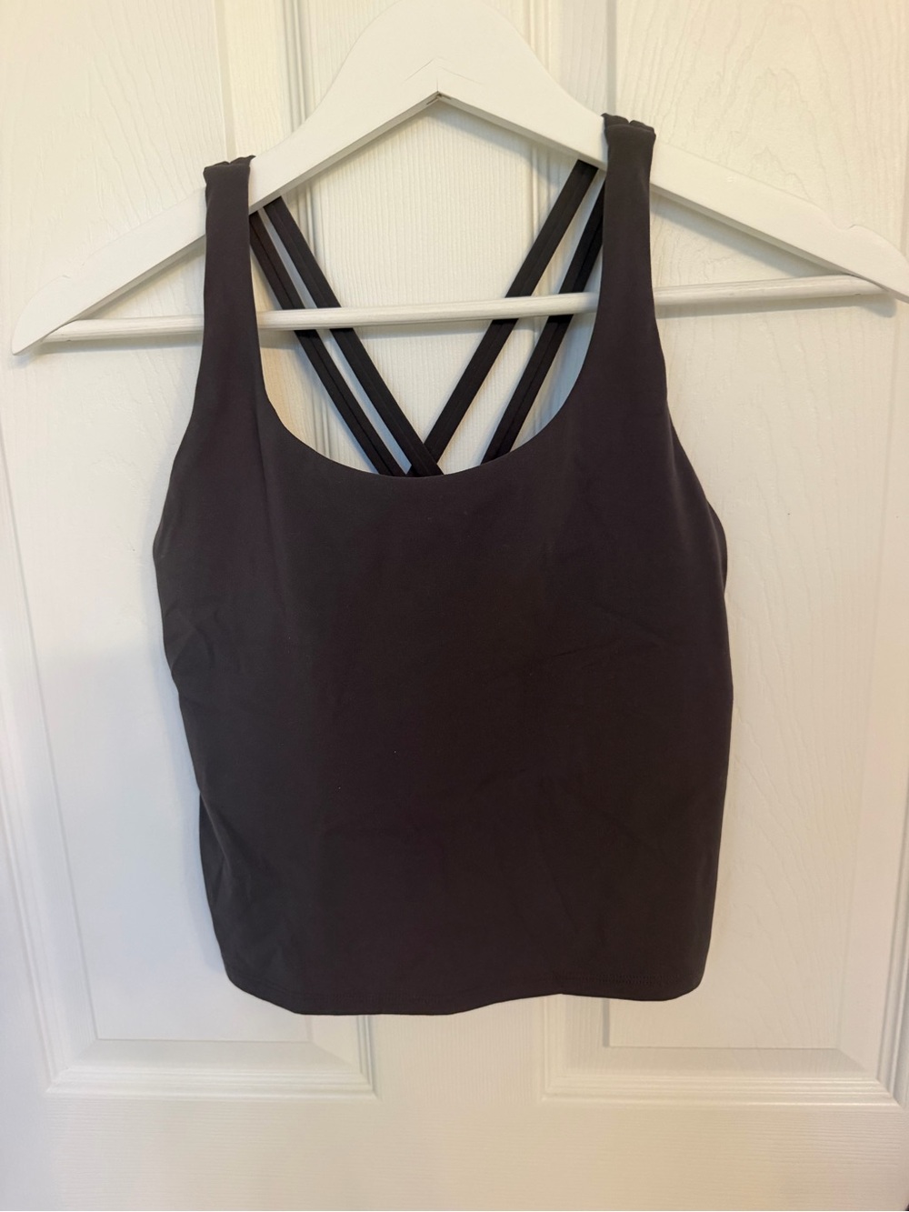 Heynuts Zeal Longline Sports Bra Tank Top small grey women active
